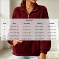 thumbnail image 3 of NominalSnug Fuzzy Fleece Sweatshirts for Women 1/4 Zip up Long Sleeve Top Loose Fit Warm Pullover Jackets with Pocket, 3 of 8