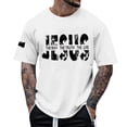thumbnail image 2 of Jesus The Way The Truth The Life Graphic Tees for Men 2026 Summer Casual Short Sleeve Crewneck Christian T Shirts, 2 of 5