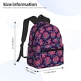 thumbnail image 4 of Wukai Rose Flowers Versatile Backpack:Spacious,Organized,Comfortable,Ideal for Travel and Everyday Use with Multiple Pockets and Padded Straps, 4 of 8