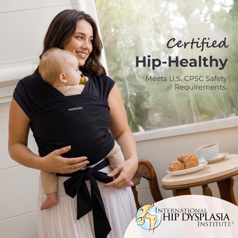 Momcozy, Baby Wrap Carrier, Adjustable, Hip Development, 0-1 Years
