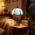 thumbnail image 2 of Table Lamp Stained Glass Art Decorative Bedside Light 14in Colorful Warm Night Light for Bedroom Living Room Home Decor by Xuniizn, 2 of 10