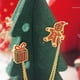 thumbnail image 2 of Collar pin Zulema 1 pieza rojo patrón de Papá Noel con caja de regalo, 2 of 5