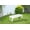 White, variant on Lisonu 46" Backless Outdoor Bench, All-Weather HDPE Adirondack Bench with Wood Texture, Heavy-Duty Poly Lumber Patio Seat for Garden or Porch, 500 lbs Capacity, Black