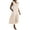 Beige, variant on Homenesgenics Summer Dresses for Women under $10 Plus Size Women's Fashion Solid Solor V-Neck Sleeveless Button Dress Cotton and Linen Gifts for Women