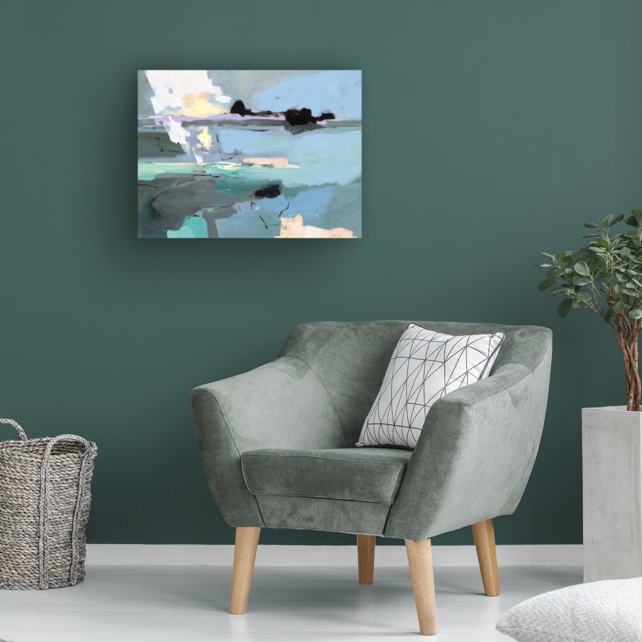 Canvas Wall Art - Meredith Howse 'Abstract Thought 23 August' Wall Art for Living Room, Bedroom, or Office Décor by Trademark Fine Art - 32 x 24 Inches