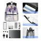 thumbnail image 4 of Disketp Lavender Blooms Window Mochila Ligera Clásica con Múltiples Bolsillos, Mochila Casual para Hombre y Mujer, Ideal para Escuela, Trabajo y Viajes, 4 of 6