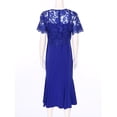 thumbnail image 5 of inlzdz Women Plus Size Mother of The Bride Dresses Elegant Embroidery Lace Cocktail Dress Wedding Ball Gowns 02 Royal Blue 5XL, 5 of 8