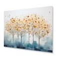 thumbnail image 2 of Designart "Solitude with a Minimalistic Yellow Tree III" Landscape Trees Metal Art Print, 2 of 5