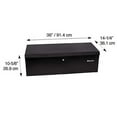 thumbnail image 3 of Montezuma 36" Steel Portable and Lockable Tool Storage Utility Box with Handles, Black, 3 of 3