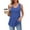 01 Blue, variant on Weiqiqre Tank Tops for Women Summer Loose Sleeveless Tops Ribbed Trim Scoop Neck Curved Hem Tops