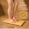 thumbnail image 4 of 19.7"x13" Natural Bamboo Bath Mat Non-Slip Easy-Clean for Bathroom Spa Sauna Pool Indoor Outdoor, 4 of 4