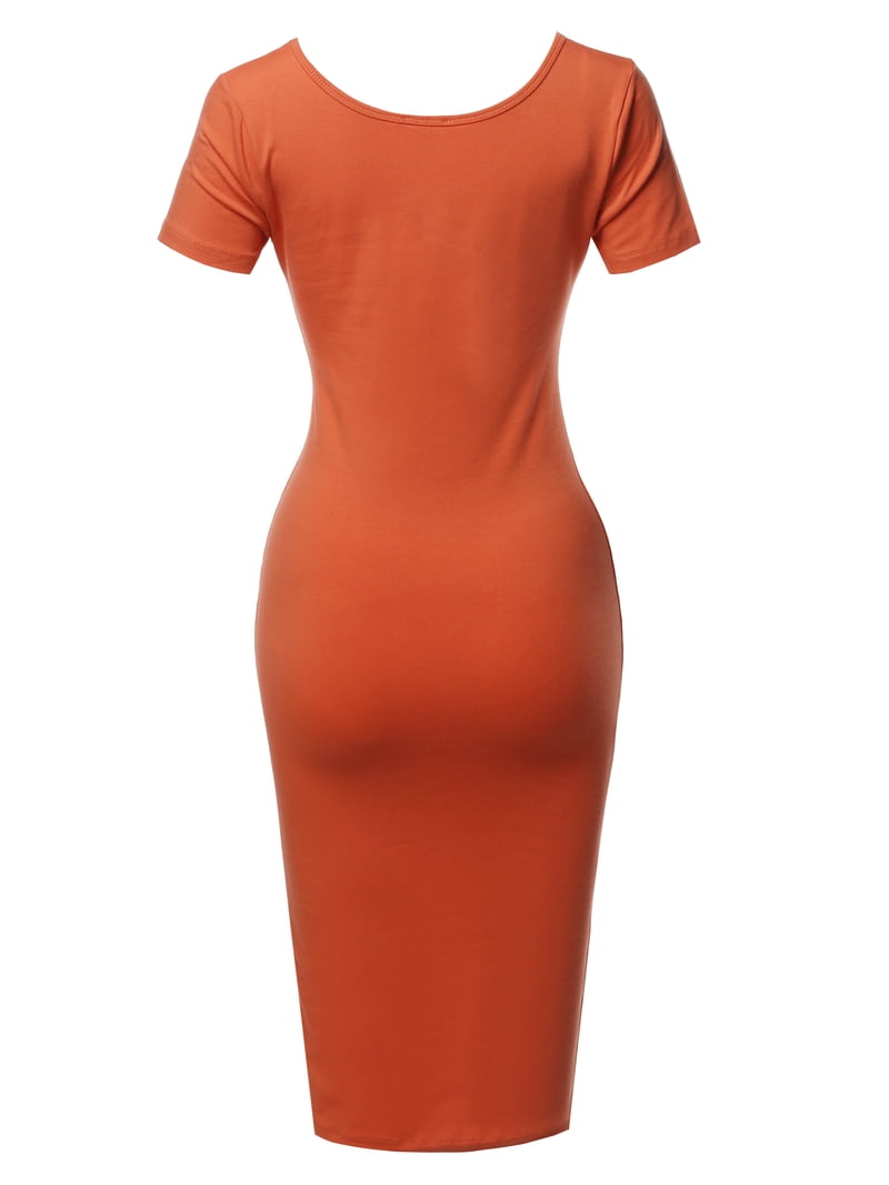 knee length dresses for ladies Vineyard Charm Satin Midi in Copper S / Copper main image 0