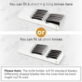 thumbnail image 2 of Bambusi Bamboo Knife Organizer, In-Drawer Knife Drawer Organizer Holds 5 Large and 6 Small Knives, Natural, 2 of 7
