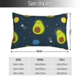 thumbnail image 2 of Cauagu Avocado in Space Print Pillow Covers with Envelope Closure,1PC Pillow Cases Decorative Pillow Case for Bed & Couch, Pillows Not Included-20"x30", 2 of 6