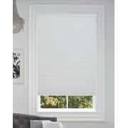 BlindsAvenue Cordless Blackout Cellular Honeycomb Shade, 9/16" Single Cell, White, Size: 18" W x 48" H