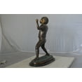 thumbnail image 5 of Young Quarterback bronze statue - Size: 14"L x 6"W x 20"H., 5 of 11