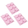 thumbnail image 1 of EZLIFE Molde de silicona para huevos KRONDO para sándwiches de desayuno, moldes antiadherentes redondos de 3" para huevos, muffins, pasteles Whoopie, pan de maíz, bocados de huevo, tartas F5X4, 1 of 7