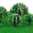 thumbnail image 4 of 20x Modelo de árbol de Flores de Plástico 3-8 Cm HO OO Tren Ferrocarril Jardín, 4 of 9