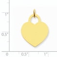 thumbnail image 3 of 14K Yellow Gold Large Engravable Heart Charm (25 X 18) Made In United States xm523/18, 3 of 3