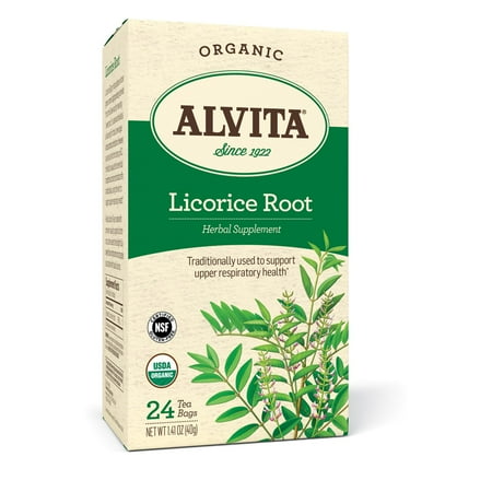 - Alvita Organic Licorice Root Tea Bags, 24 Ct