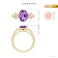 thumbnail image 4 of ANGARA Natural 2.28 Ct. Amethyst with Diamond Classic Ring in 14K Yellow Gold for Women (Ring Size: 12), 4 of 9