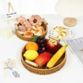 thumbnail image 4 of PENGXIANG Japanese Style Vegetable Bread Basket Eco-Friendly Organic Rattan Threads Basket for Kitchen Dining Room Cafe   Large, 4 of 6