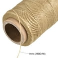 thumbnail image 4 of Unique Bargains 186 Yards 210D/1mm Leather Sewing Thread Polyester Waxed Cord, Sand, 4 of 5