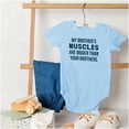 thumbnail image 4 of Funny Younger Sibling Big Brother Romper Boys or Girls Infant Baby Brisco Brands NB, 4 of 6