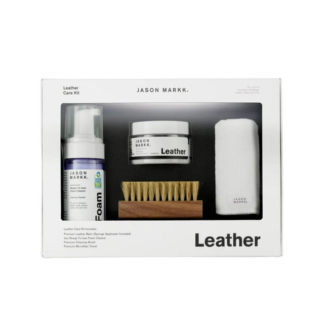 Kit de Cuidado Cuero Jason Markk Bálsamo +Cepillo +Limpiador blanco Unitalla