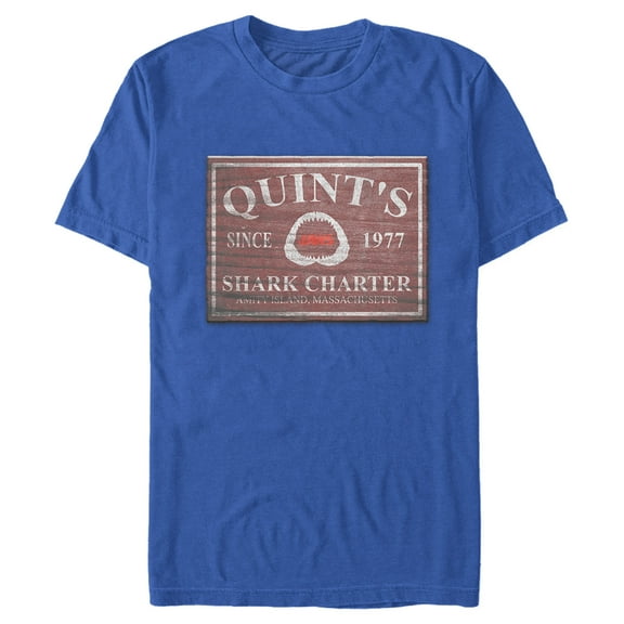 Men's Jaws Quint's Shark Charter  Graphic T-Shirt