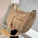 thumbnail image 4 of Bolso Tote Lona Unisex Bolso Bandolera Gran Capacidad para Hombre Mujer (Blanco), 4 of 9