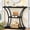 Black, variant on 3 Tier Console Table with Open Wood Shelves, Decorative Entryway Table with Curved Metal Frames, Narrow Sofa Table for Entrance, Living Room, Hallway, Rustic Brown+Black