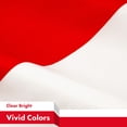 thumbnail image 5 of G128 3 Pack: Monaco Monégasque Flag | 3x5 Ft | LiteWeave Pro Series Printed 150D Polyester | Country Flag, Indoor/Outdoor, Vibrant Colors, Brass Grommets, 5 of 7