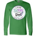 thumbnail image 3 of Inktastic Suicide Prevention- I Wear Teal and Purple for My Dad Long Sleeve T-Shirt, 3 of 5