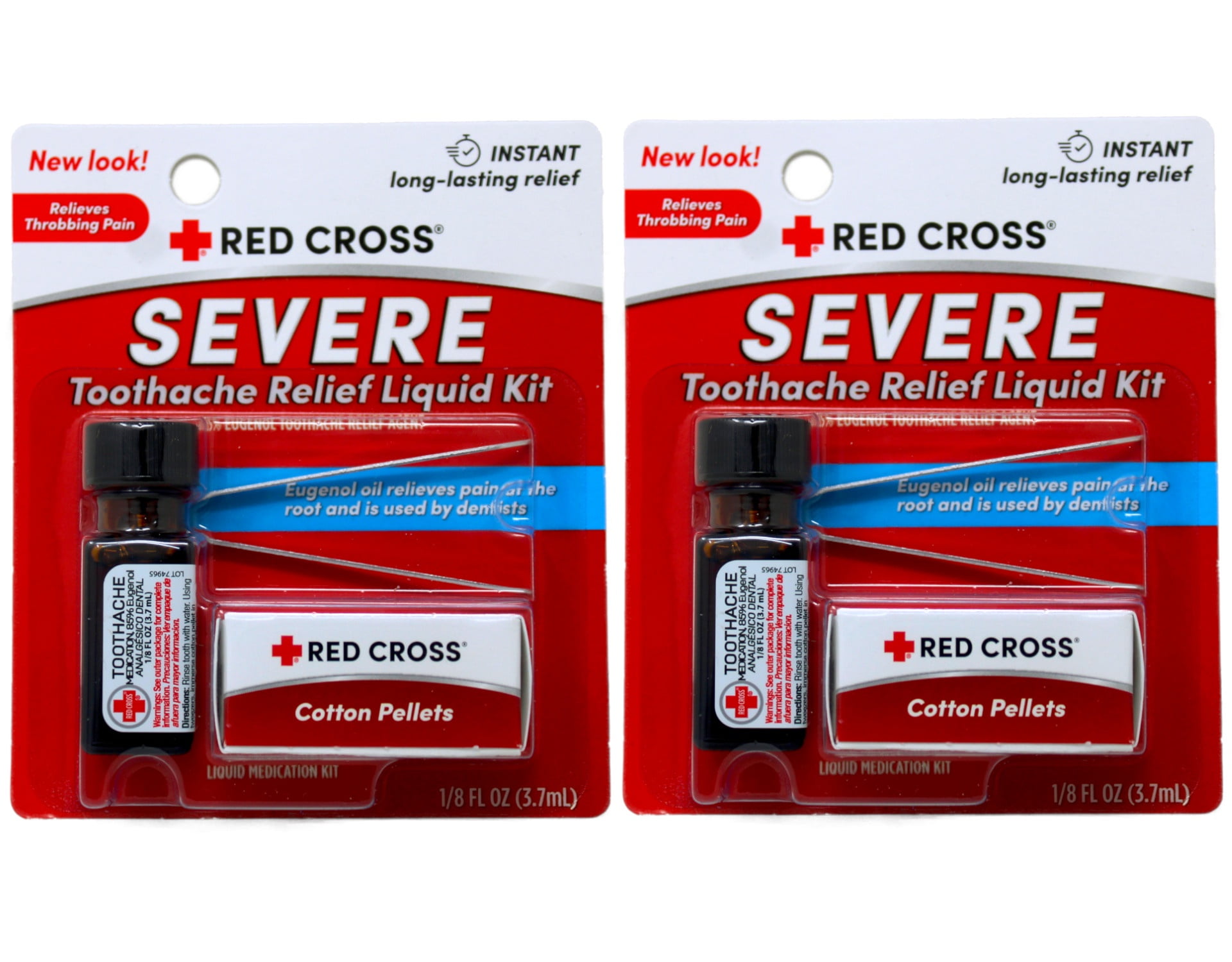 Red Cross Toothache Complete Natural Eugenol Medication Kit, 0.12