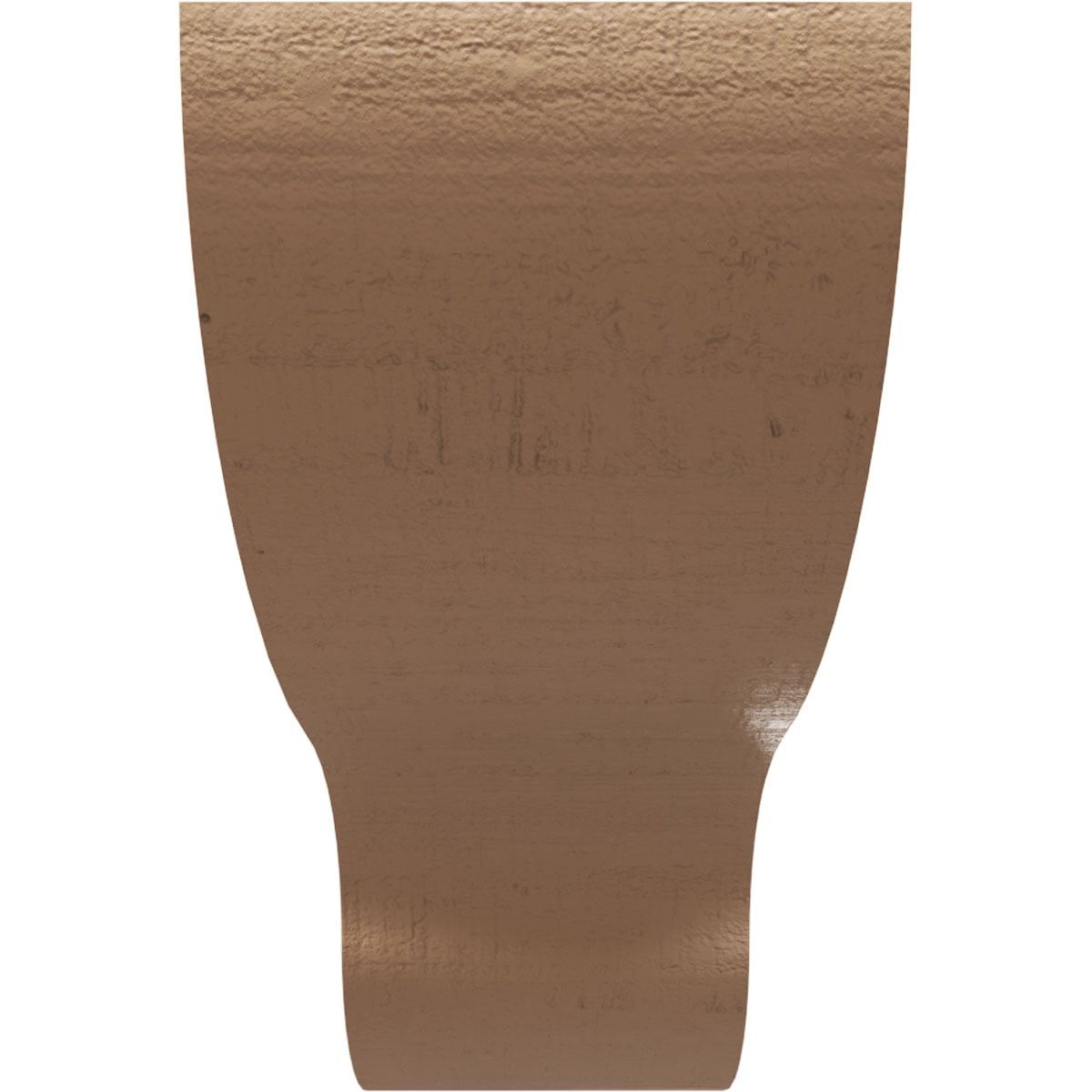 4"W x 24"D x 8"H Thin Greensboro Rough Cedar Woodgrain TimberThane Corbel, Primed Tan