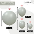 thumbnail image 5 of Nude Balloons 140pcs Different Sizes of 18 12 10 5 Inch Apricot Boho Fall Neutral Balloon Arch Kit Garland for Graduation Birthday Boy Baby Shower Theme Party Decorations Brown-F05, 5 of 6