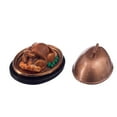 thumbnail image 2 of Comida de a 1:12, bandeja de de pavo en miniatura, juguete de de simución familiar de CUTICAT Casa de muñecas Turquía en miniatura, 2 of 8