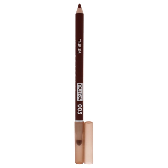 Lápiz de contorno de labios mezclable True Lips - 005 Raw Sienna Sand de Pupa Milano para mujeres - Lápiz de labios de 0.042 oz