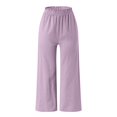 thumbnail image 7 of SIYUDAN Women'S Pants Women Casual Pants Purple Adult Baggy Pants Women Lounge Pants For Women Wide Leg Trousers Womens Fall Pants, 7 of 7