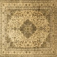 thumbnail image 1 of Ahgly Company Indoor Square Medallion Brown Traditional Area Rugs, 8' Square, 1 of 4