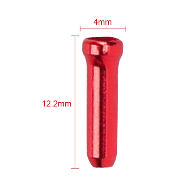 Ciclismo LEBYCLE 300 piezas tapa de extremo de cable de freno desviador de bicicleta puntas de cable de cambio (rojo) Likrtyny Para estrenar