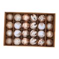 thumbnail image 3 of 24 piezas de bolas de Navidad, adornos de bolas de Navidad, decoración, manualidades, proyectos de bricolaje, adornos navideños para año Nuevo, Champán dorado, 3 of 10