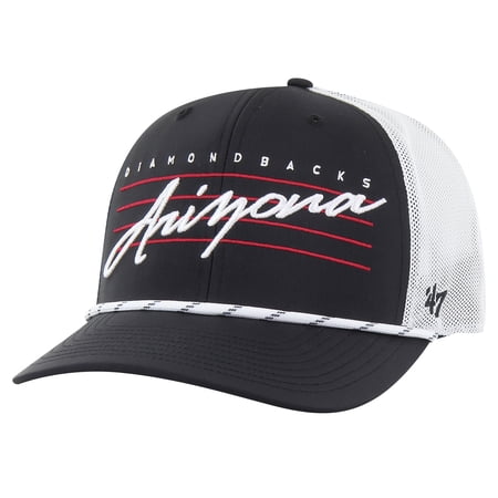 Men s 47 Black Arizona Diamondbacks Downburst Trucker Adjustable Hat
