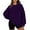 Purple1, variant on AherBiu Oversized Sweatshirts for Women Crew Neck Long Sleeve Fleece Lined Pullover Tops Basic Fall Clothes