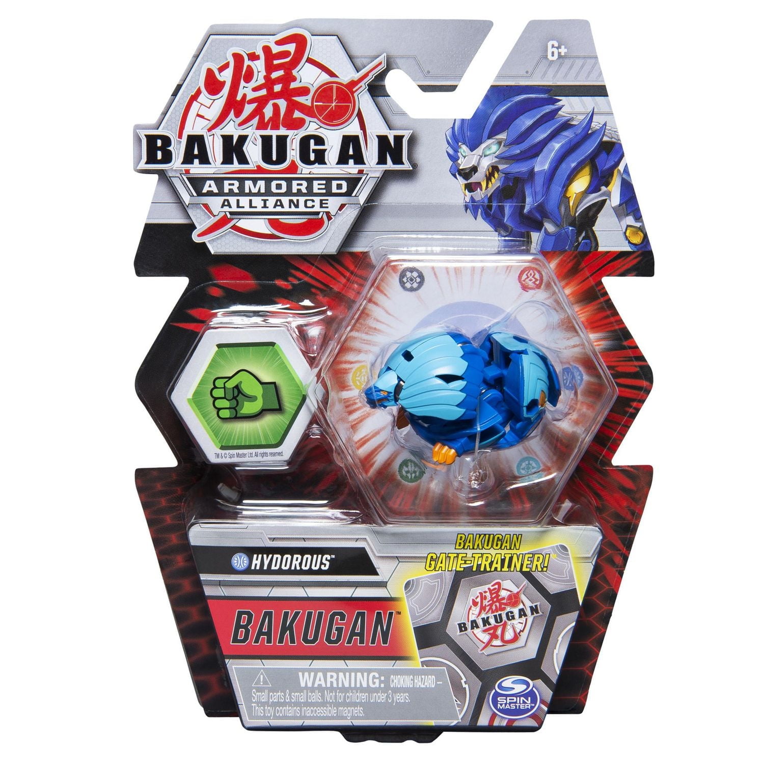 Bakugan, Hydorous, 2-inch Tall Armored Alliance Collectible Action Figure and Trading Card