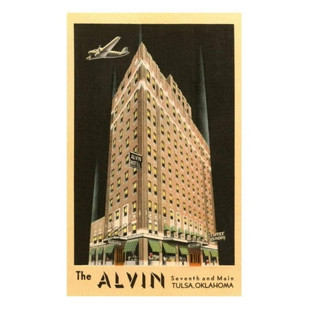 Alvin Archival Print Protector - The Alvin Hotel, Tulsa, Oklahoma Print Wall Art