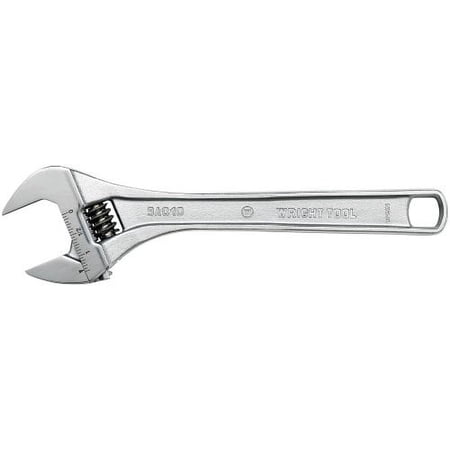 UPC: 0076799720429 | Wright Tool 9AC10 10-Inch Chrome Adjustable Wrench with a Maximum Capacity of 1-5/16-Inch