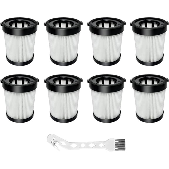8 Pack HEPA Vacuum Filter for Fabuletta FSV101,FSV001,Girnoor G160&G165,Afoddon A300 and Lubluelu 202 Cordless Stick Vacuum Cleaners