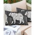thumbnail image 6 of Vintage Bear Throw Pillow Cover 16 x 24 Inch Decorative Pillow Cover Retro Farmhouse Country Wooden Grain Lumbar Pillowcase Seasonal Rectangle Cushion Case for Couch Sofa Bed Living Room, 6 of 7